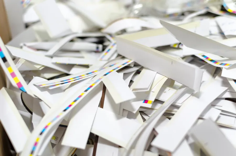 a pile of files