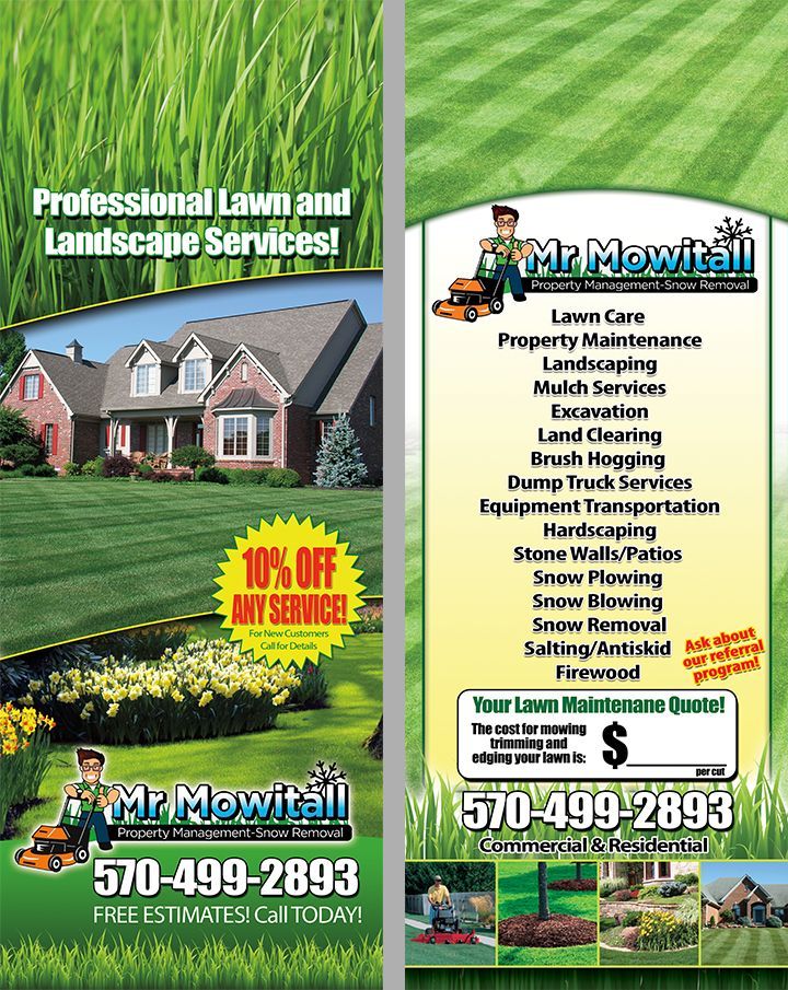 Custom Landscaping Door Hangers