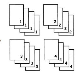 Diagram B - Uncollated sets of documents