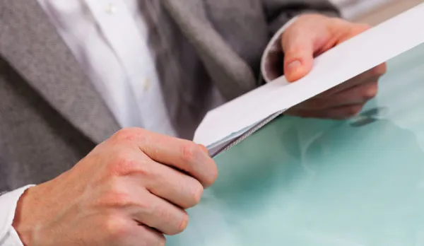 a person holding a knife